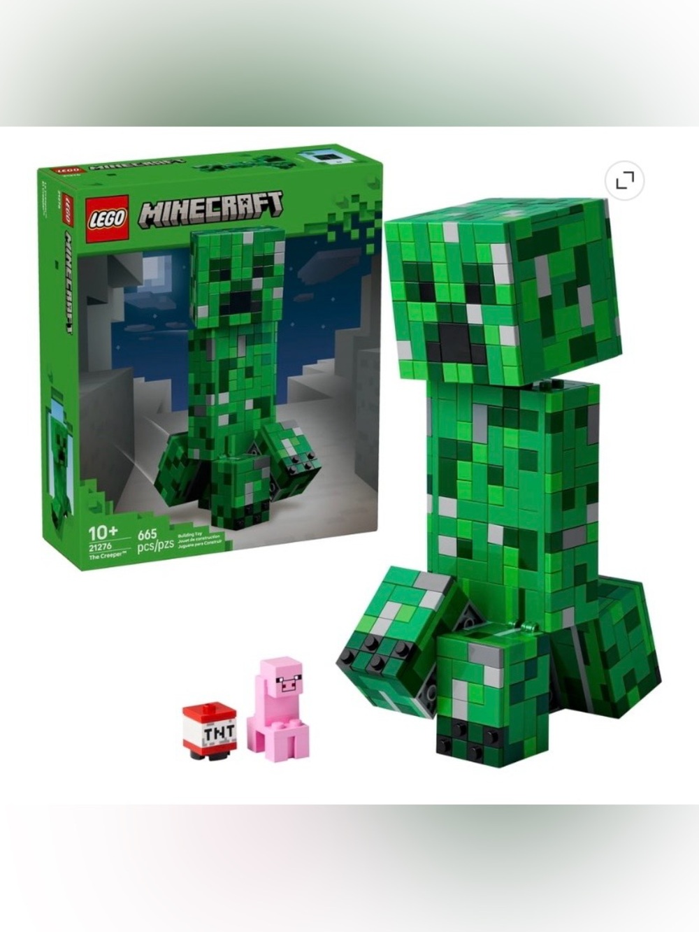 LEGO Minecraft Large Posable Creeper Figure New In Box
